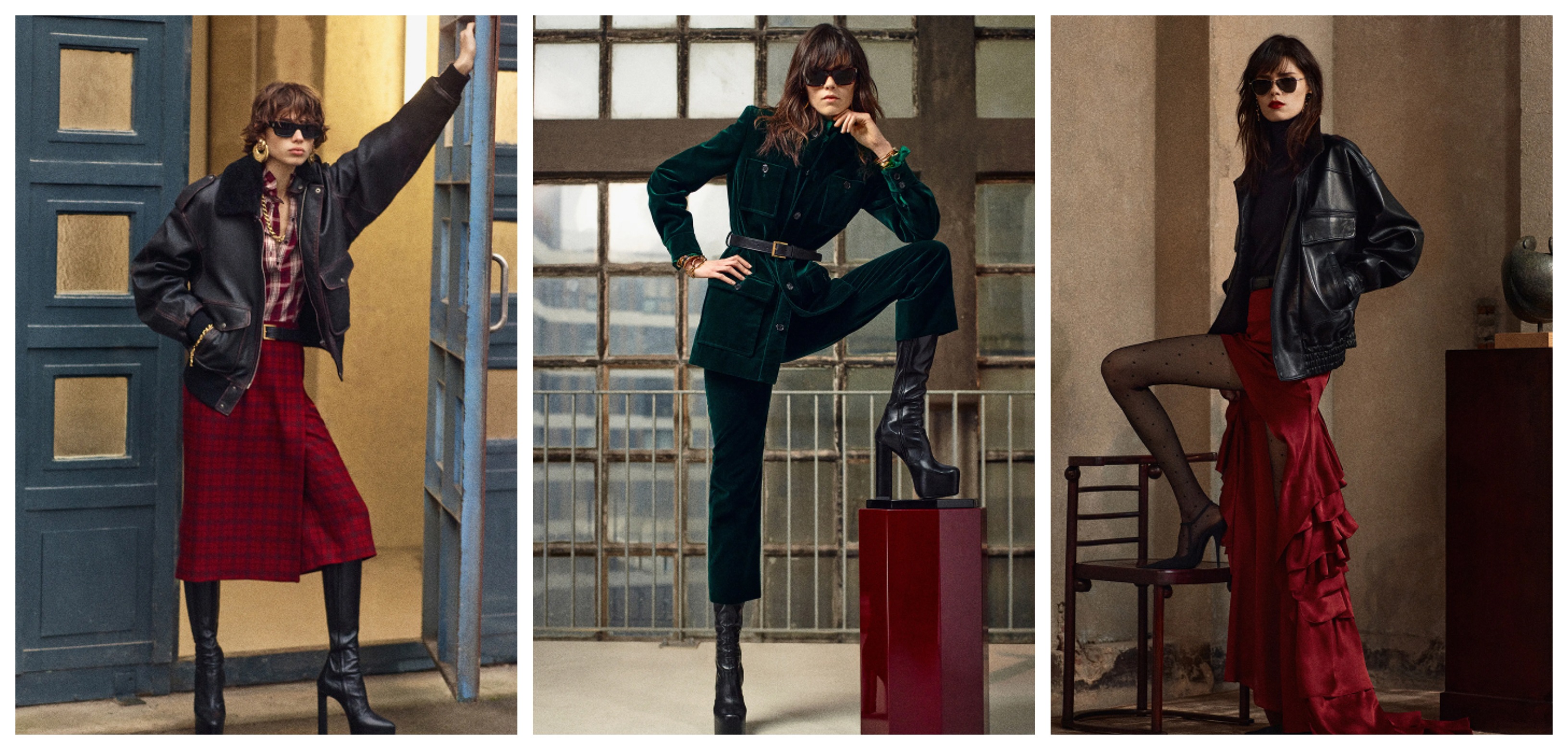 Saint Laurent,  pre-fall 2025 კოლექცია მატილდა გვარლიანის მონაწილეობით